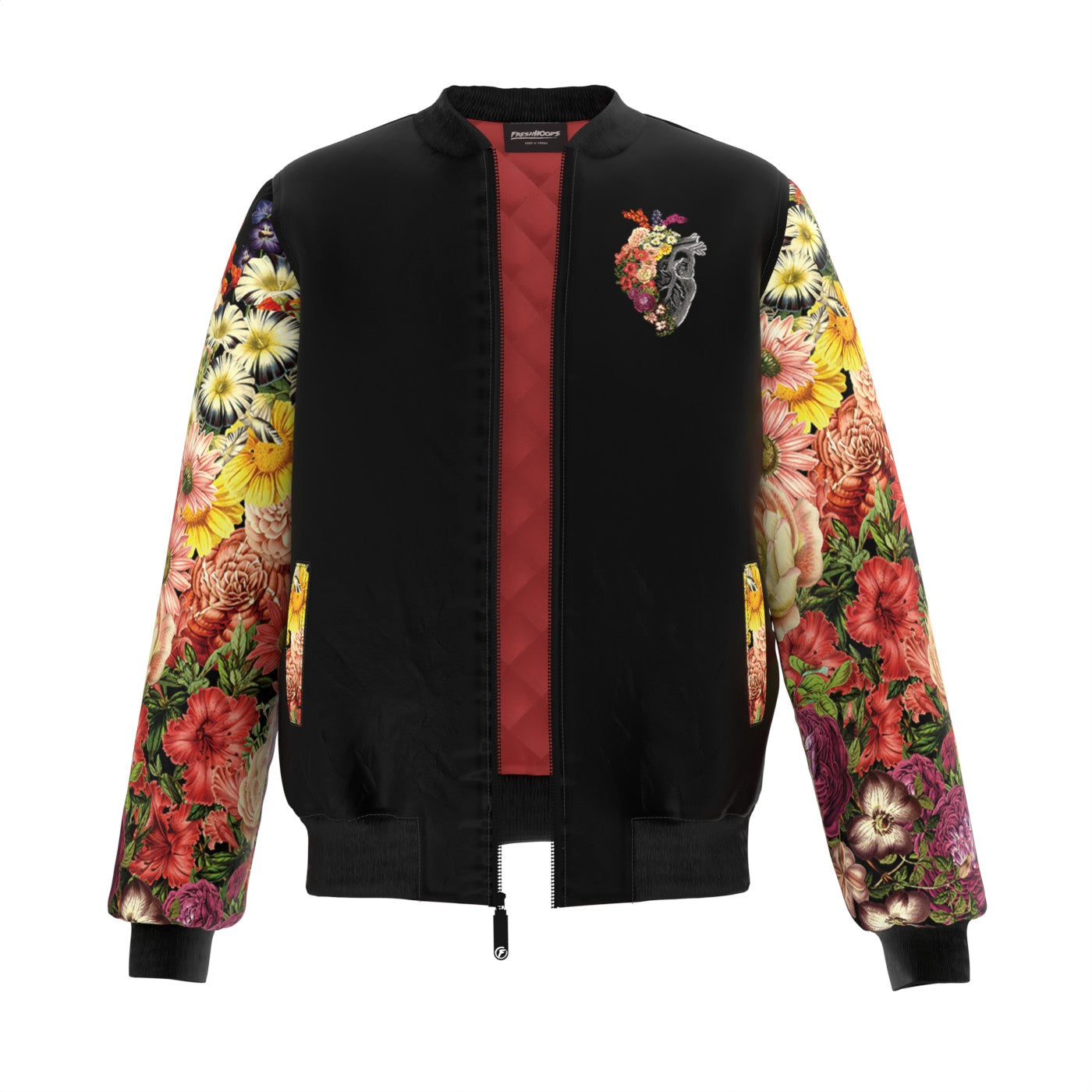 Mens jacket flower best sale