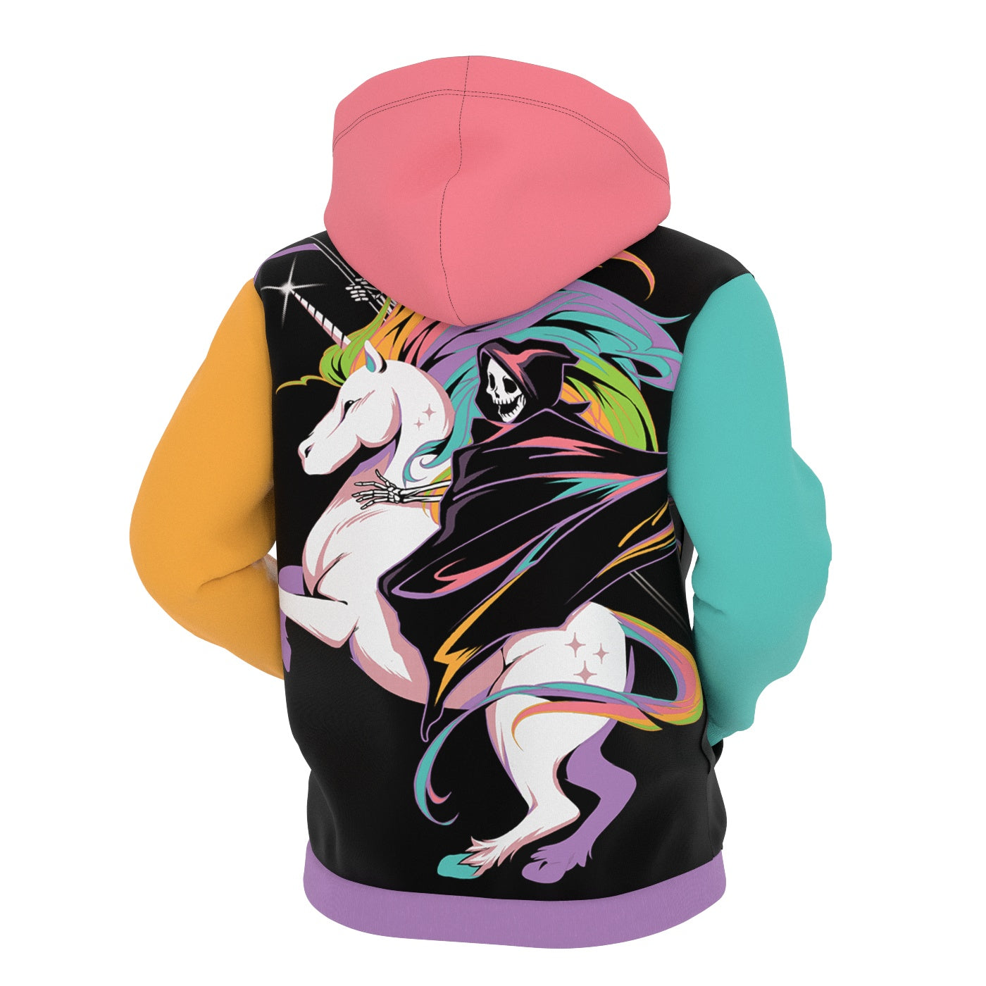 Death Unicorn Zip Up Hoodie