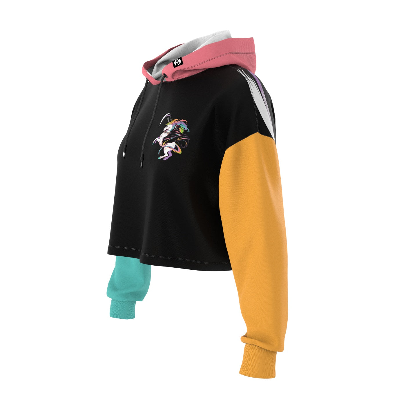 Death Unicorn Cropped Hoodie