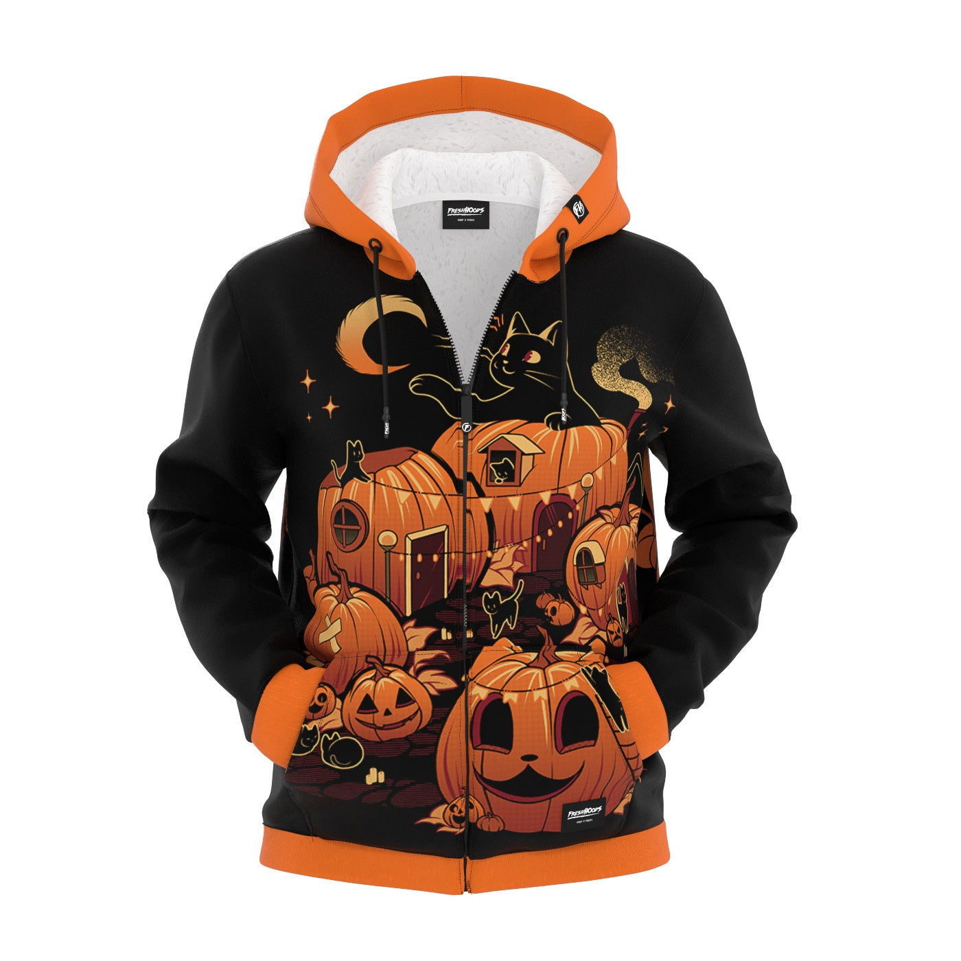 Pumpkin House Zip Up Hoodie