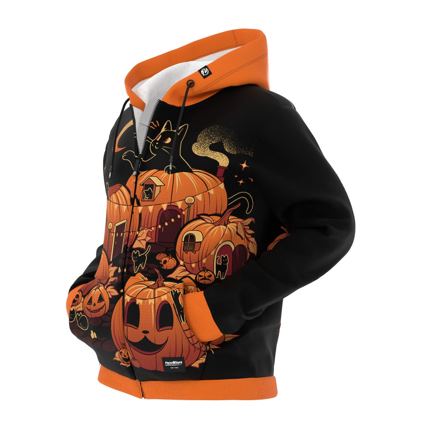 Pumpkin House Zip Up Hoodie