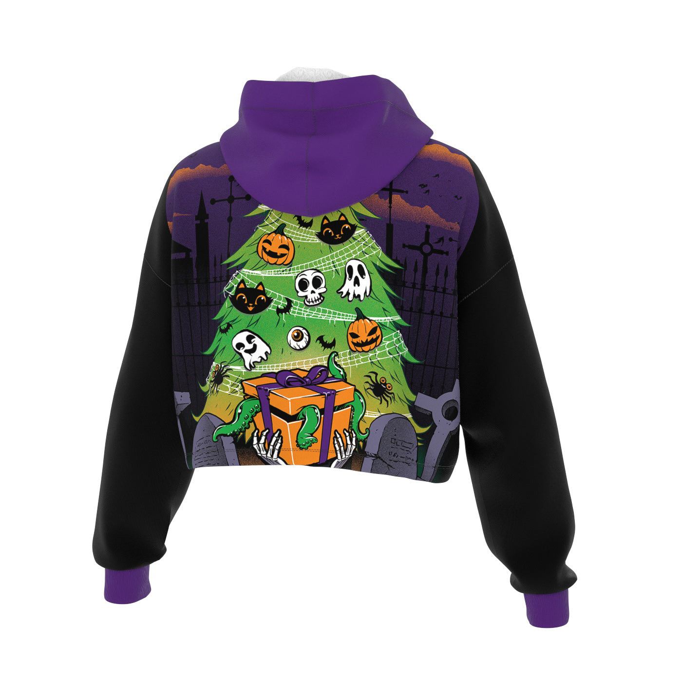 Halloween Is My Xmas Cropped Hoodie