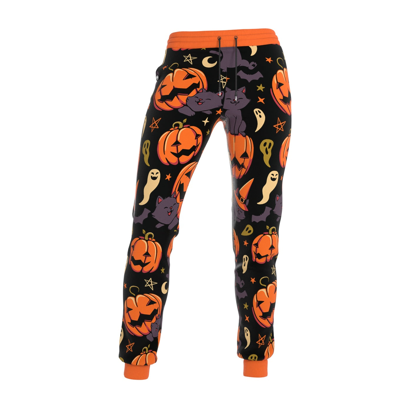 Pumpkin Field Cat Women Sweatpants