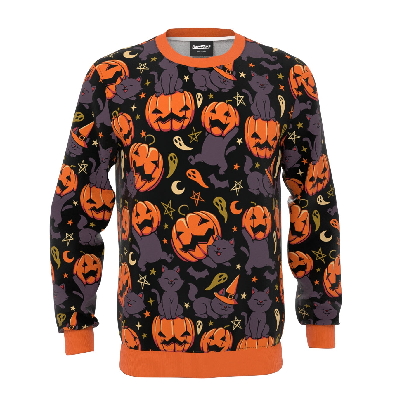 Pumpkin Field Cat Sweatshirt