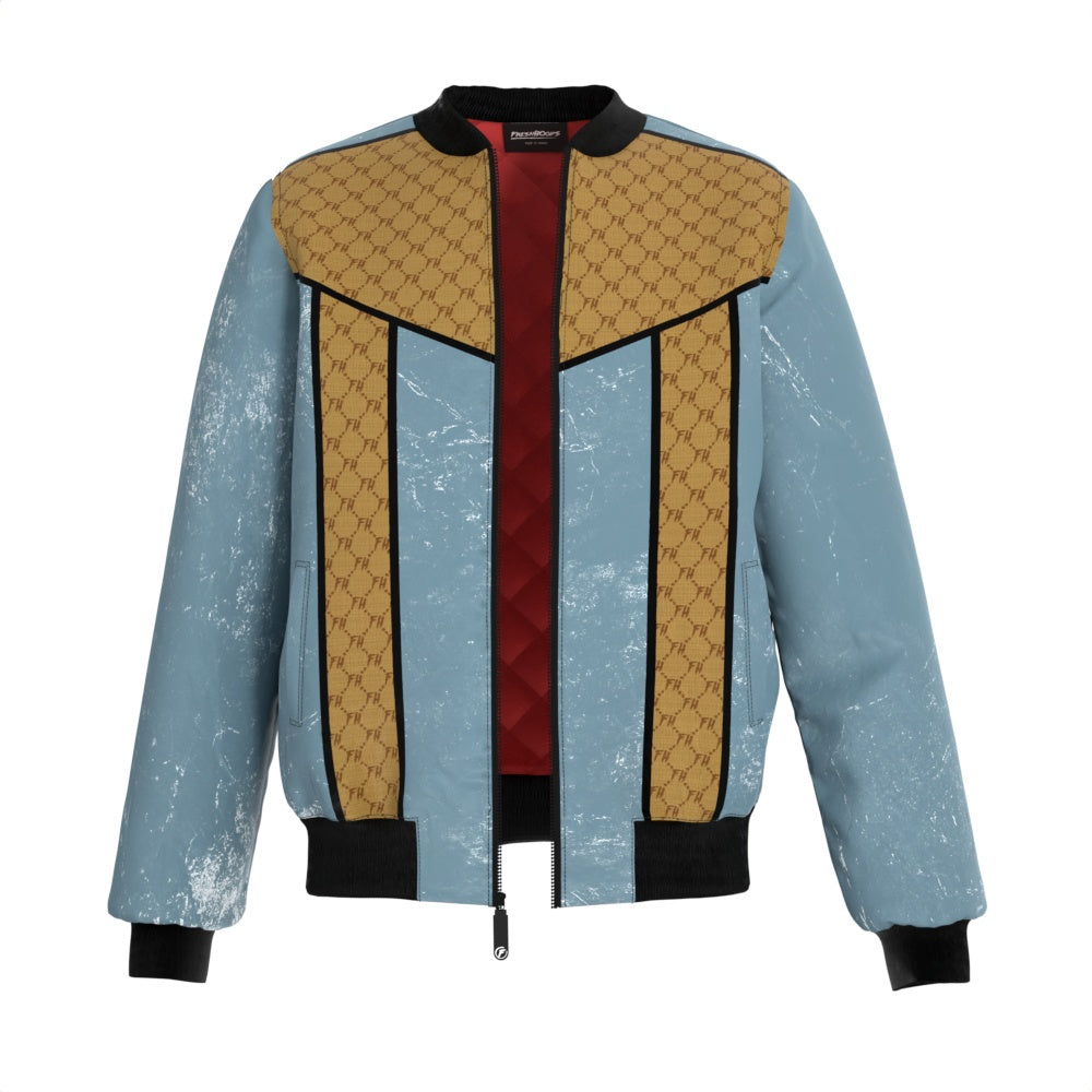 Louis Vuitton Men's Zip-Through Top Bomber Jacket Monogram Polyester Blend