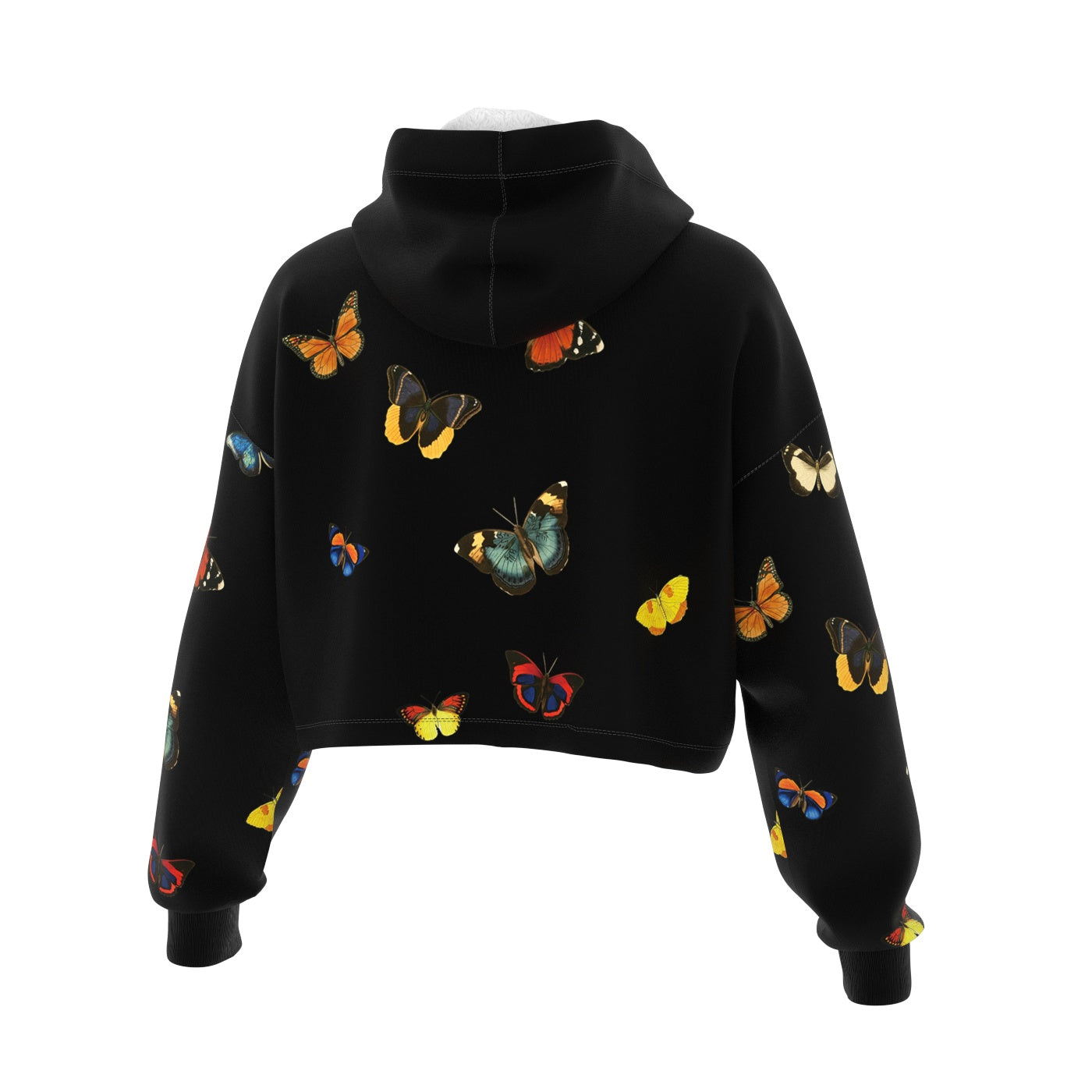 Cropped butterfly hoodie Clearance