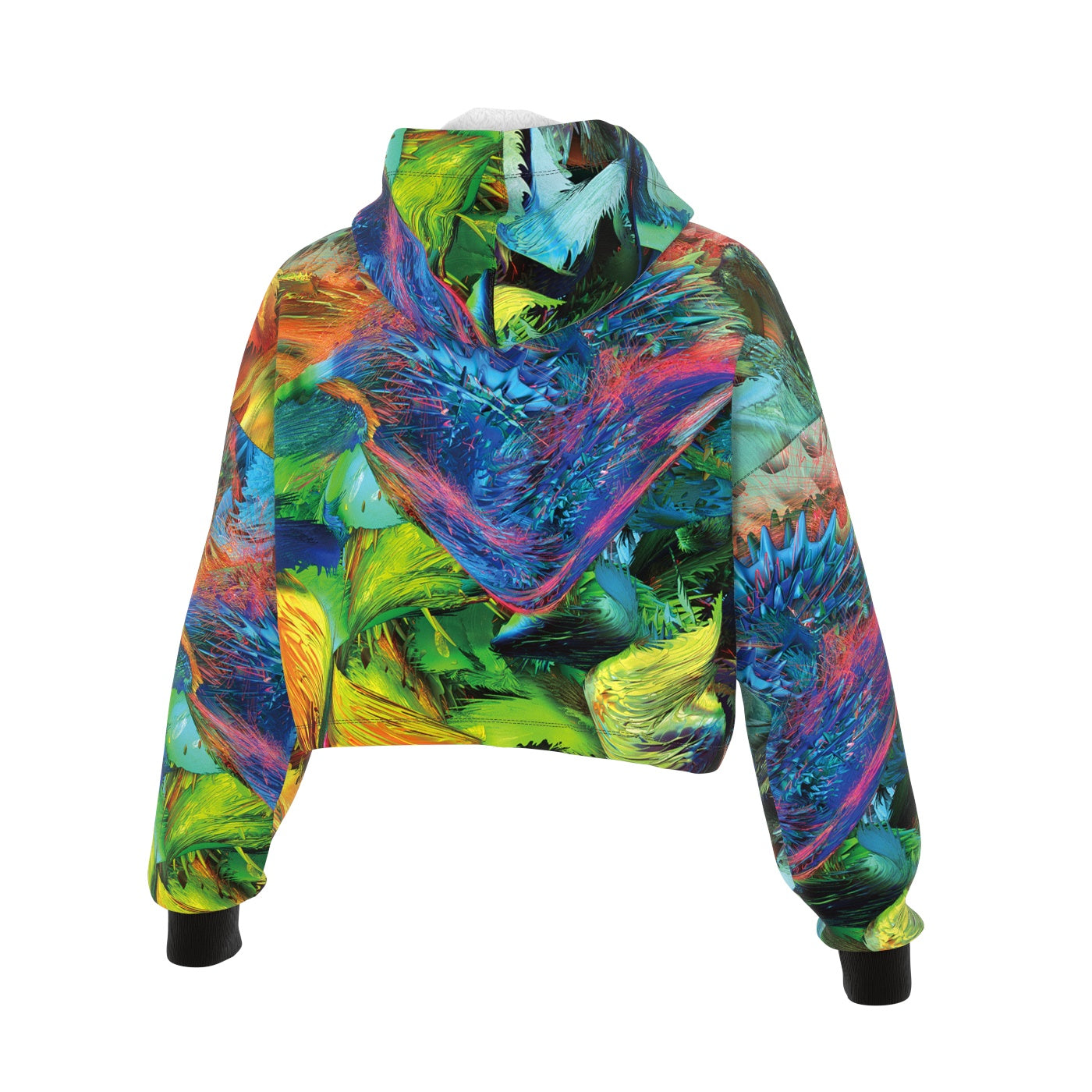 Adidas tie discount dye crop hoodie