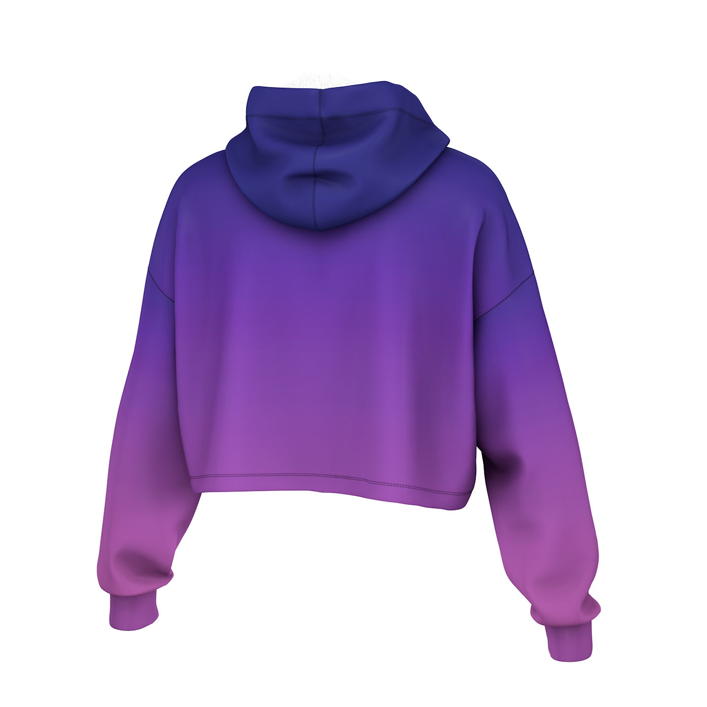 Off Purple Cropped Hoodie