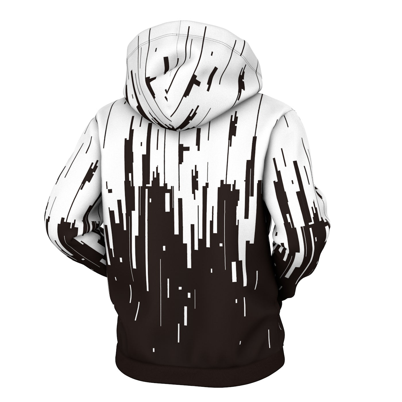 Negative 8-Bit Zip Up Hoodie