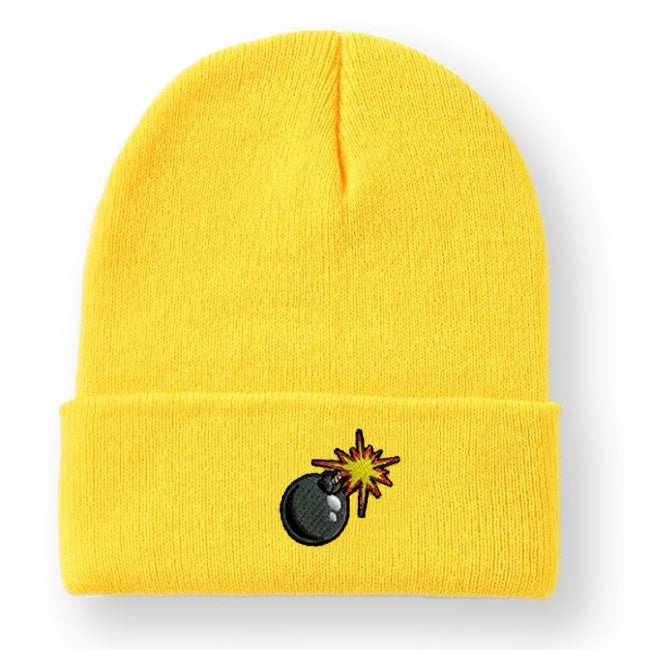 Bomb Embroidered Cuffed Beanie