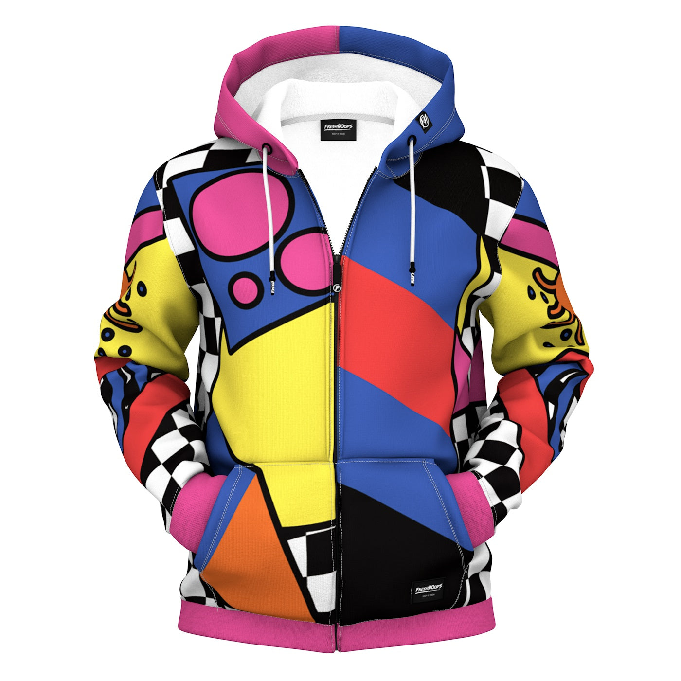 Colorful Zip Up Hoodie