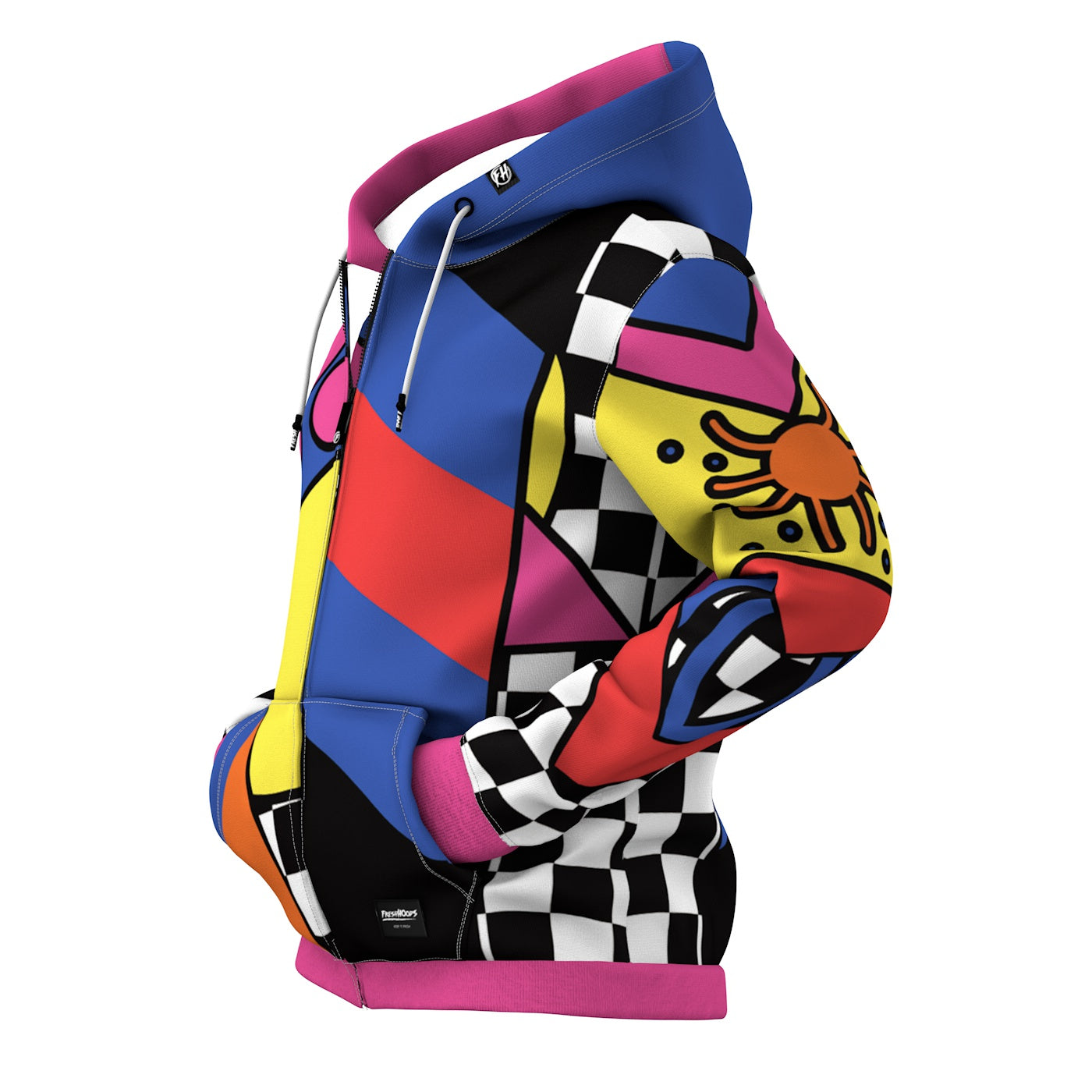 Colorful Zip Up Hoodie