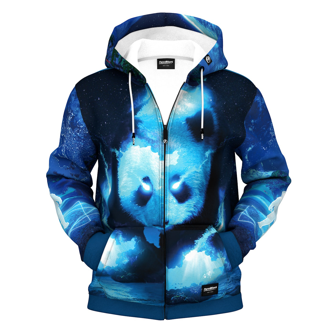 Panda zip deals up hoodie