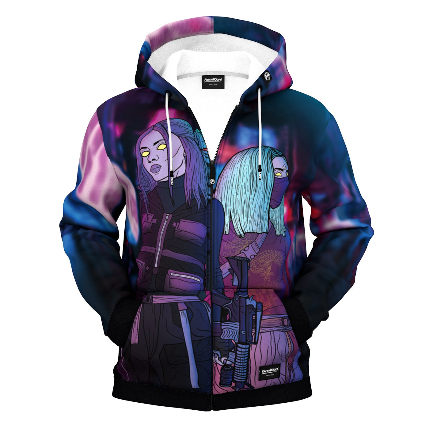 Cyber Punk Zip Up Hoodie