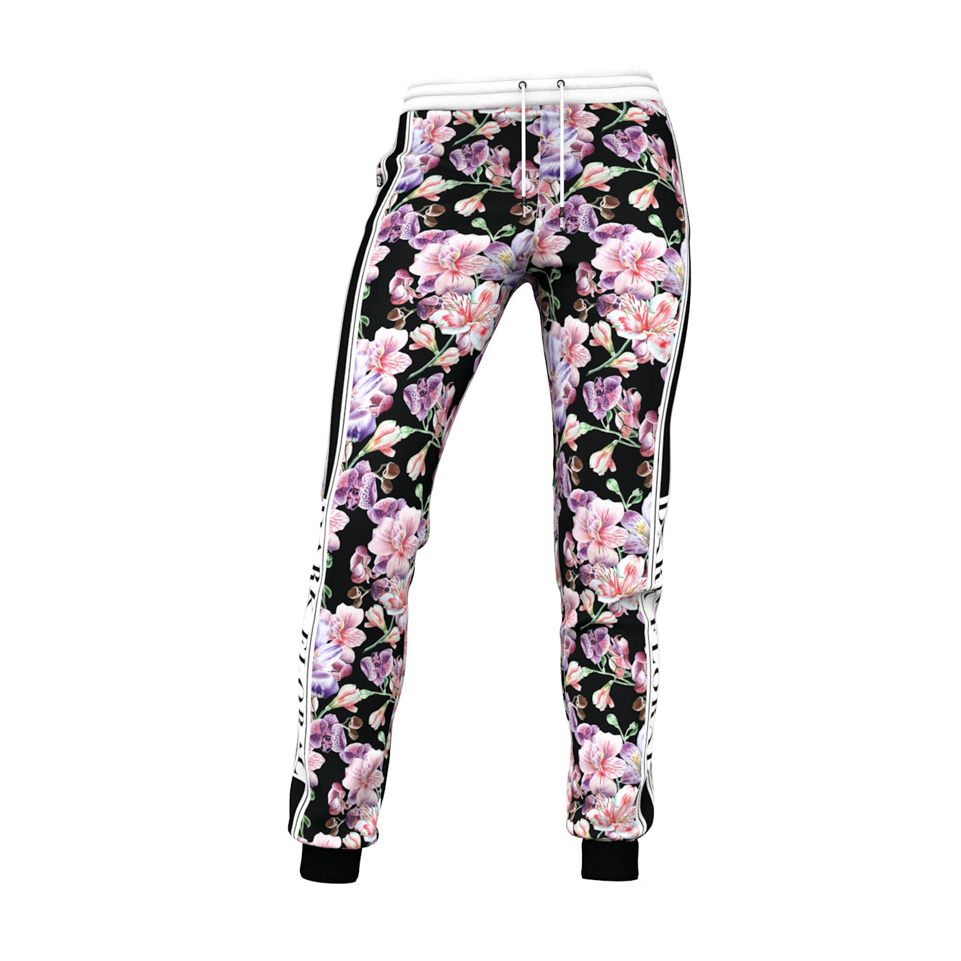 Midnight Pink Blossom Women Sweatpants