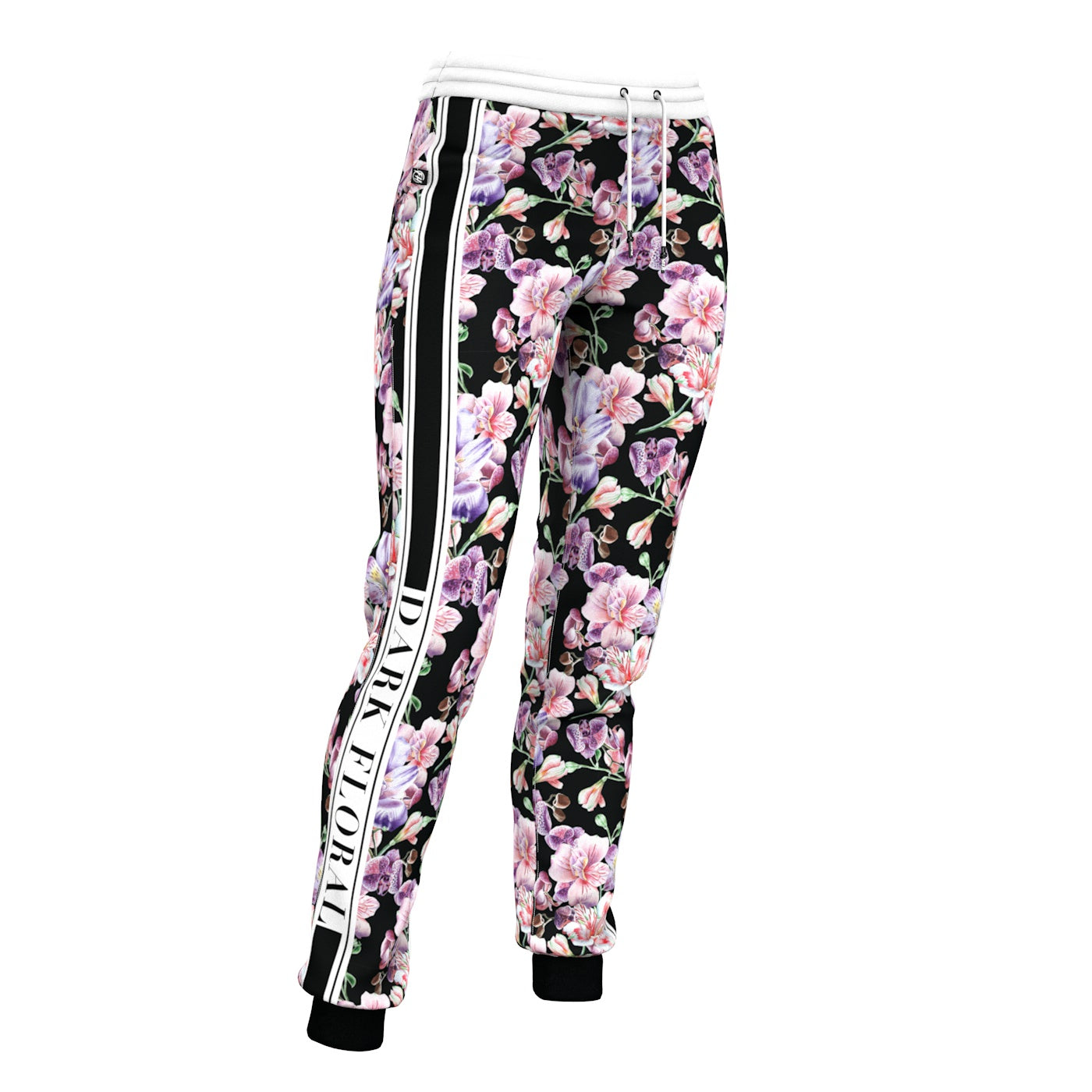 Midnight Pink Blossom Women Sweatpants
