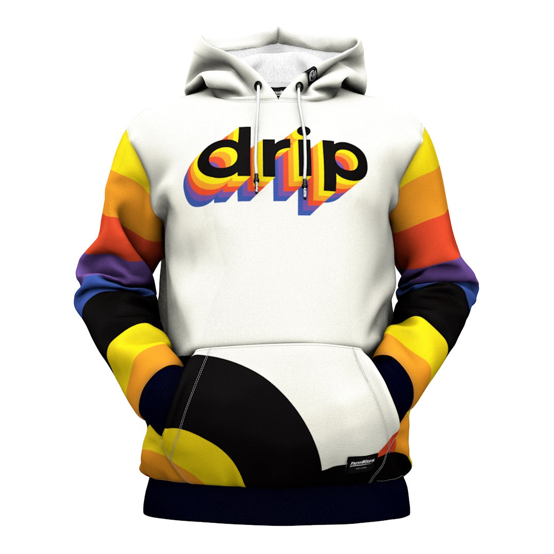 Rainbow discount drip hoodie