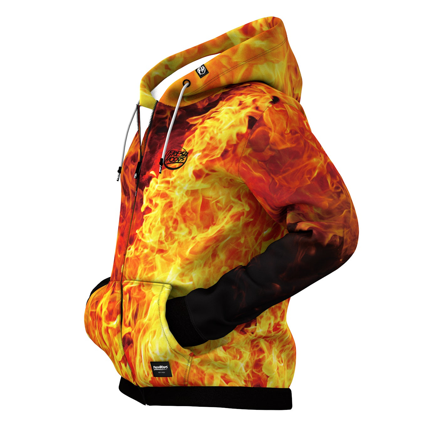 Fresh Flames Zip Up Hoodie