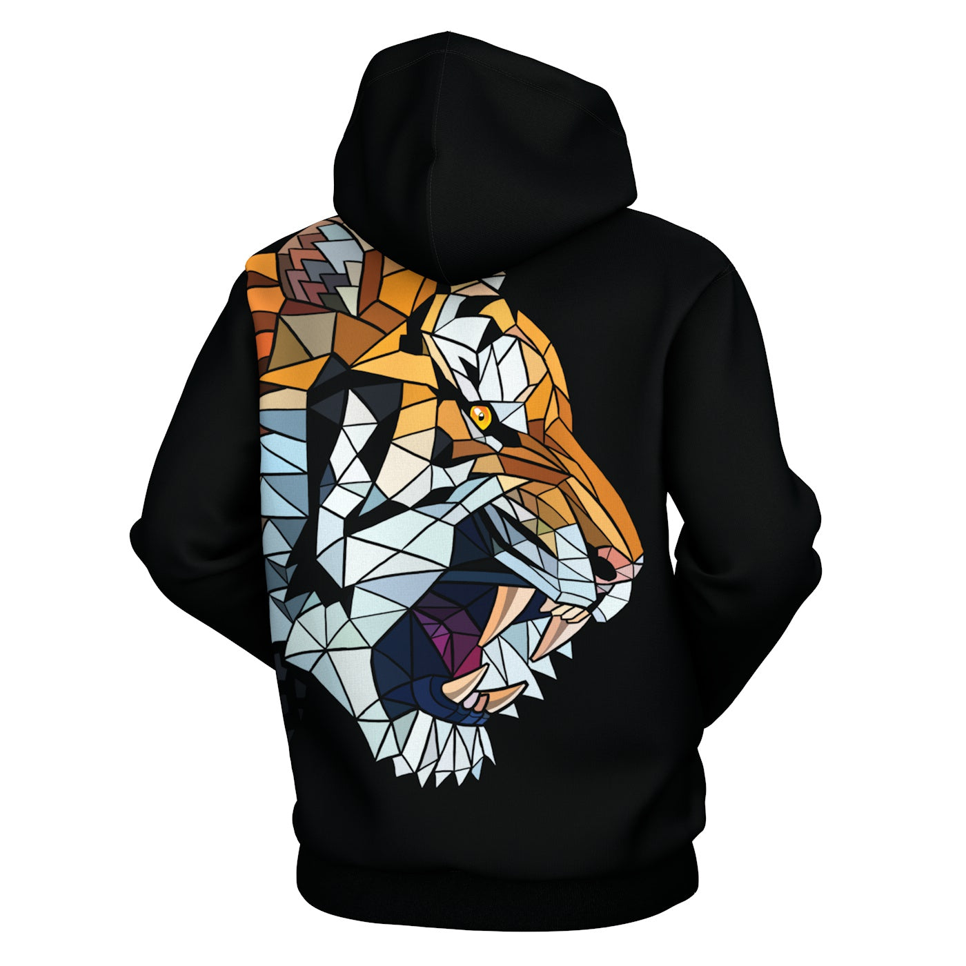 Geometric Tiger Hoodie