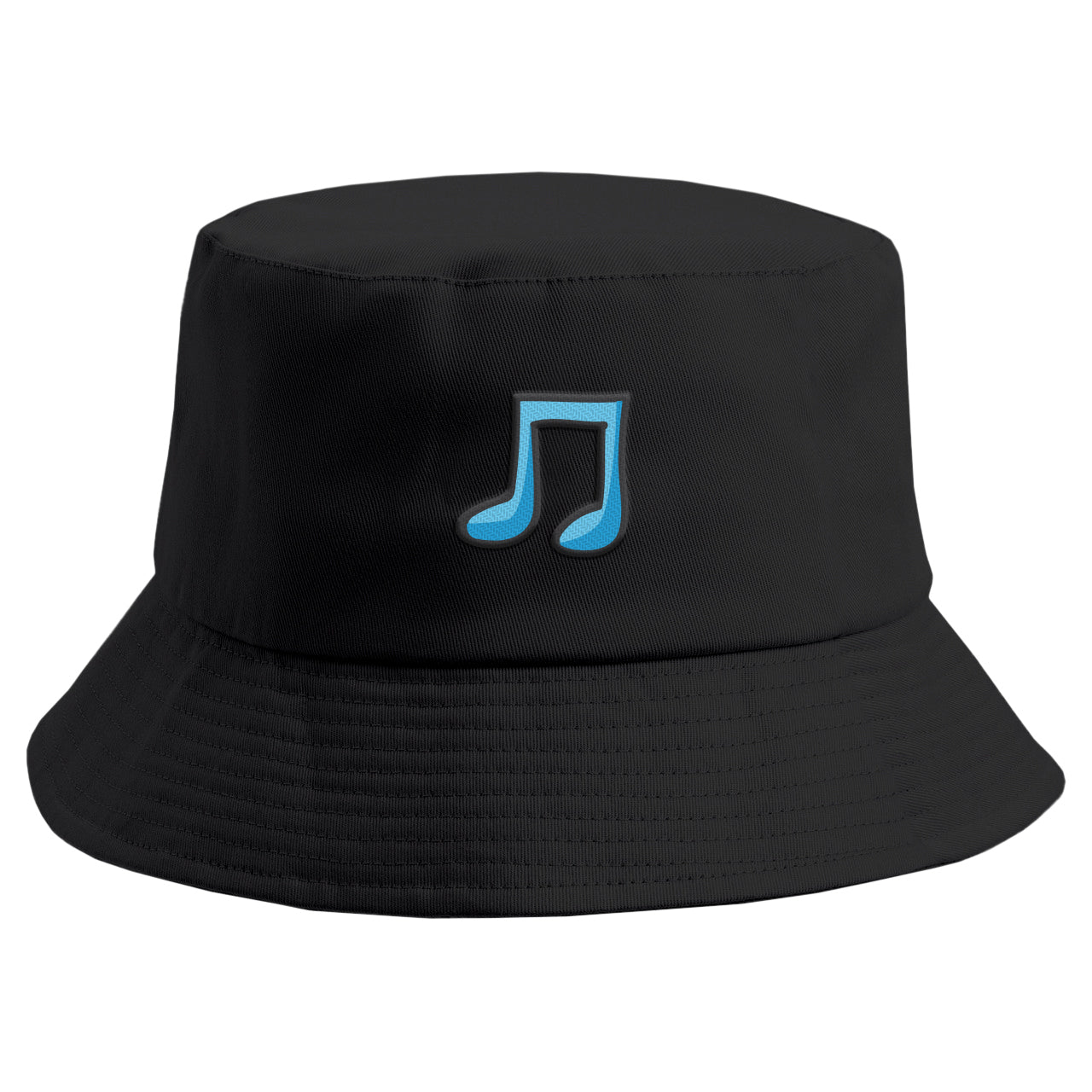 Embroidered Musical Note Bucket Hat