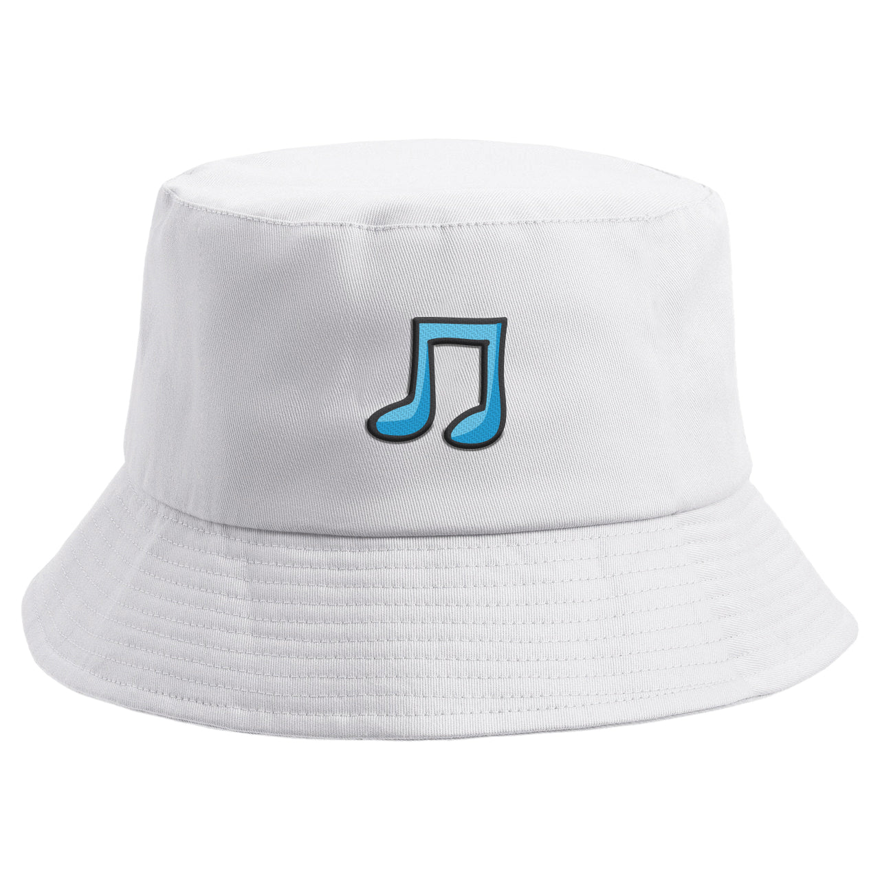 Embroidered Musical Note Bucket Hat