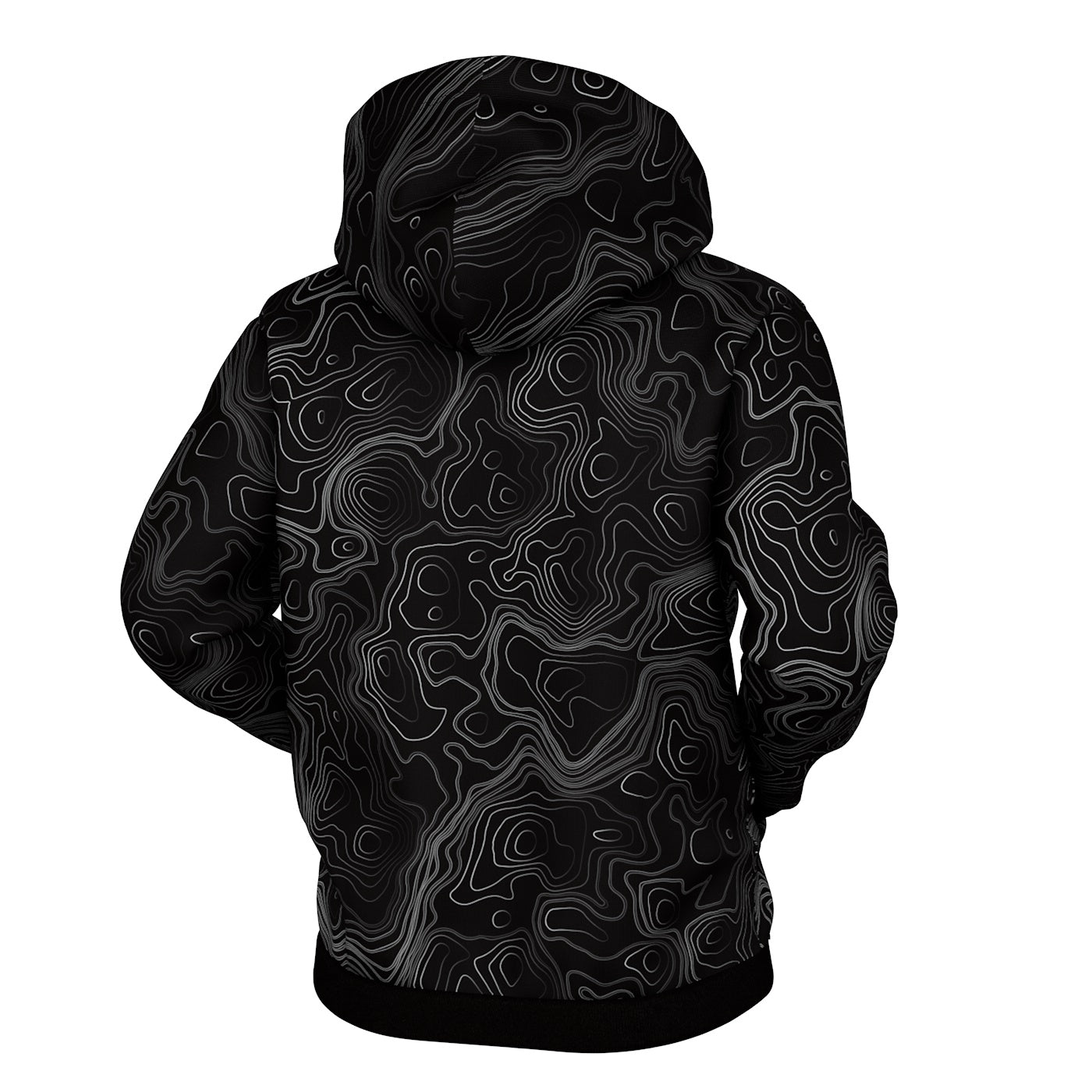 Topographical Zip Up Hoodie