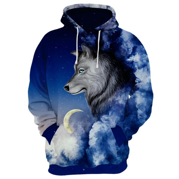 Galaxy wolf sweatshirt hot sale