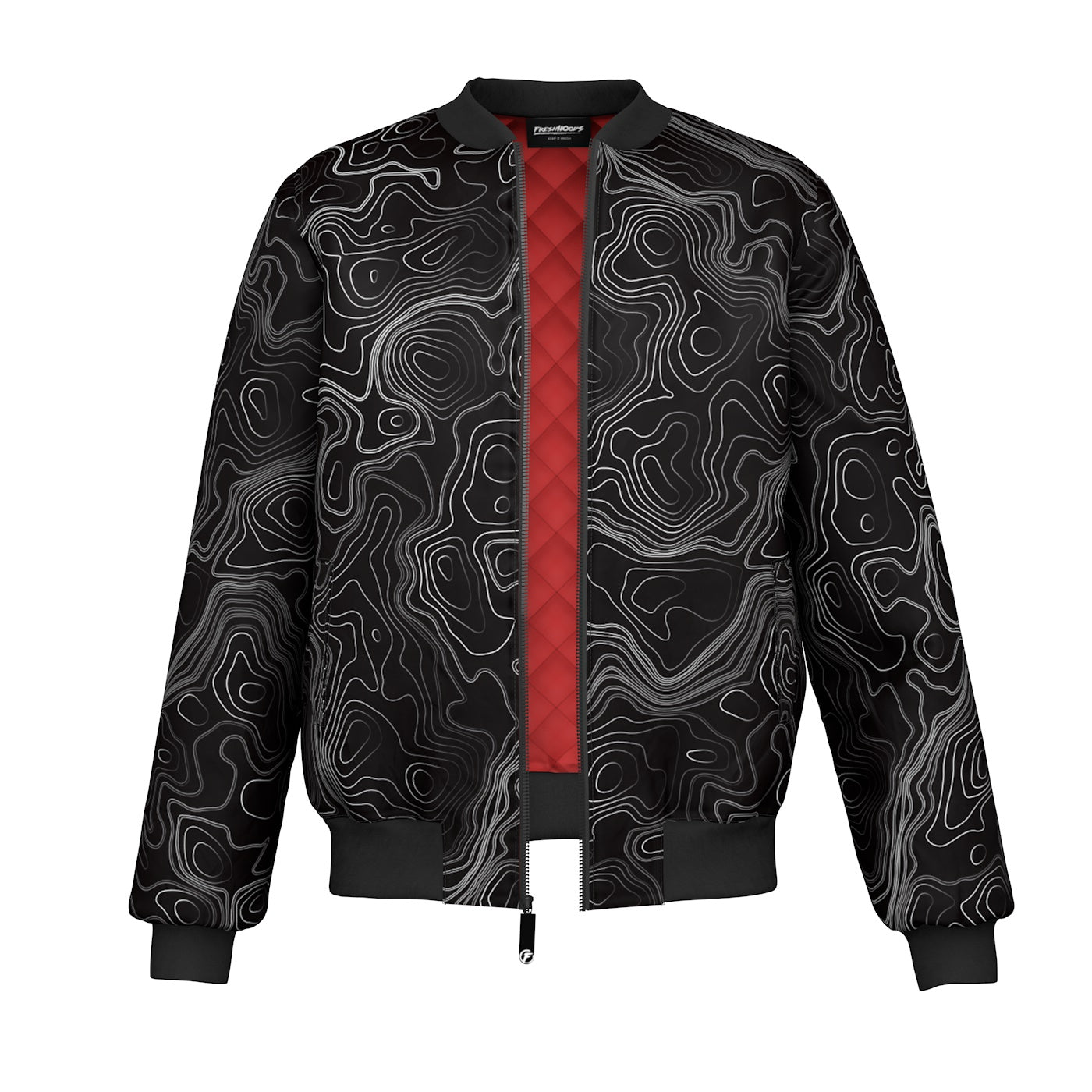 Topographical Bomber Jacket