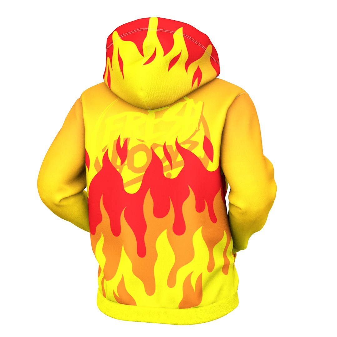 Flames Zip Up Hoodie