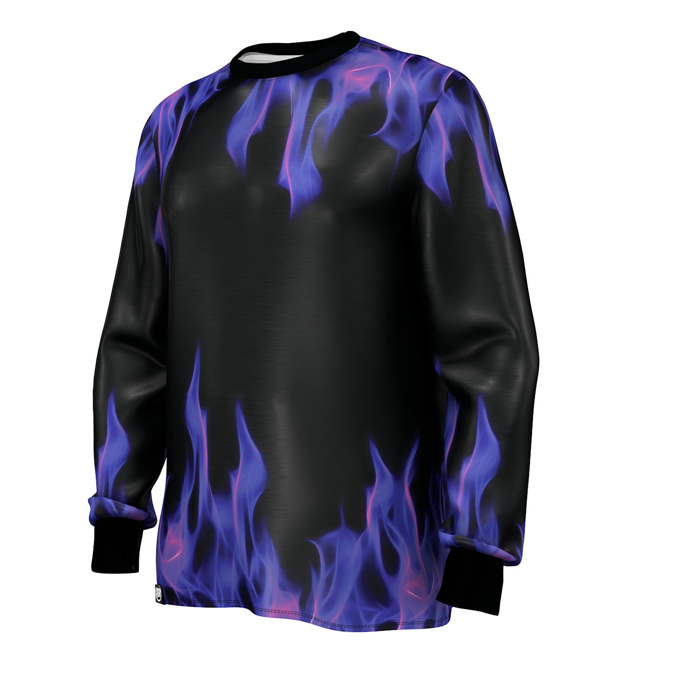 Purple Flame Long Sleeve Shirt