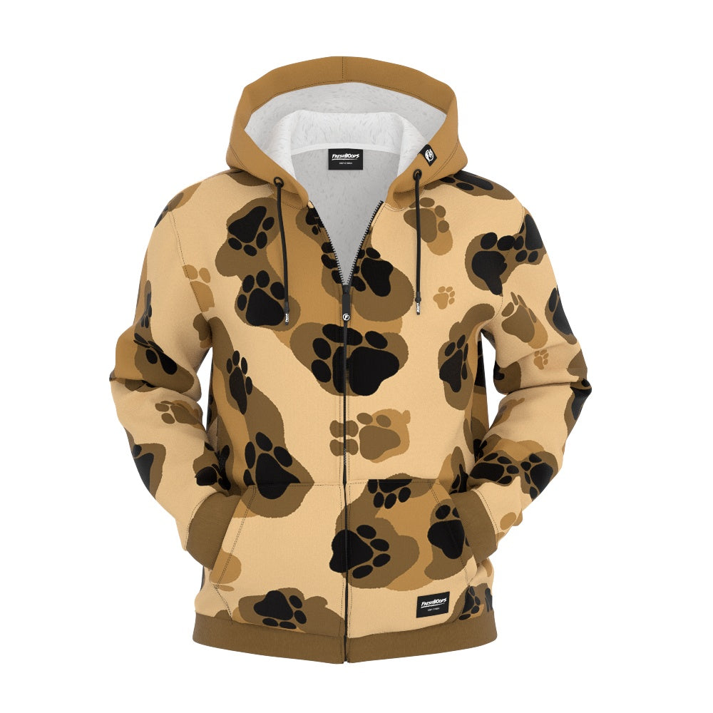 Leopard Zip Up Hoodie