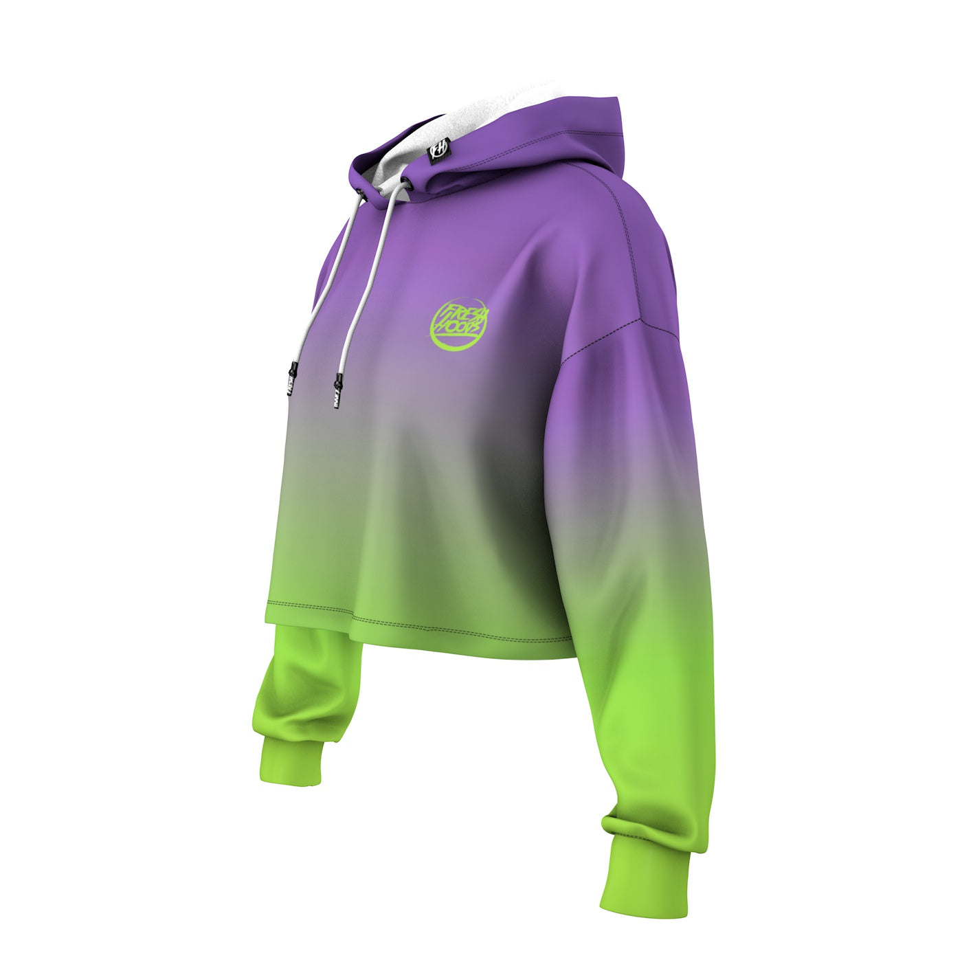 Purple Mint Cropped Hoodie