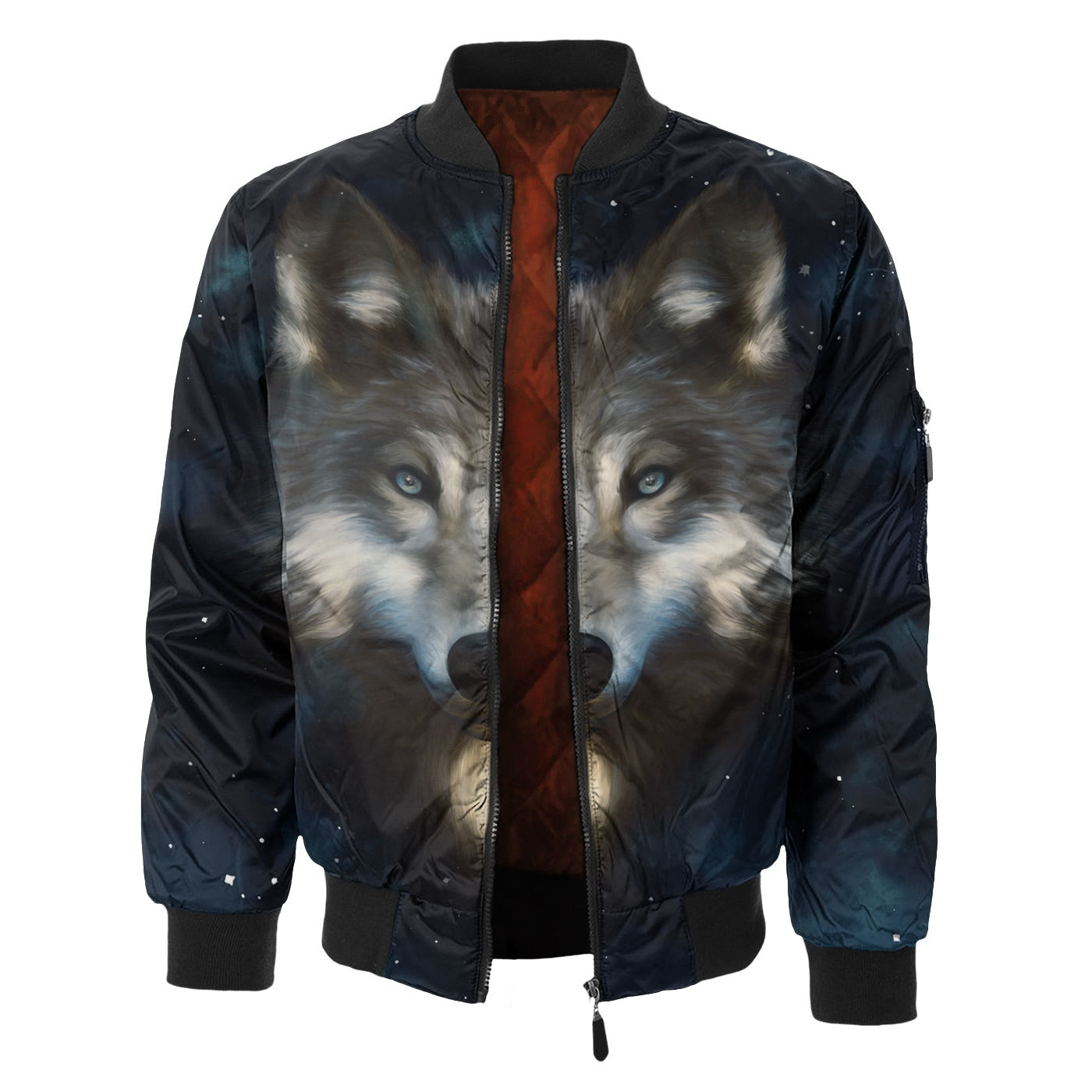 Wolf In Night Bomber Jacket