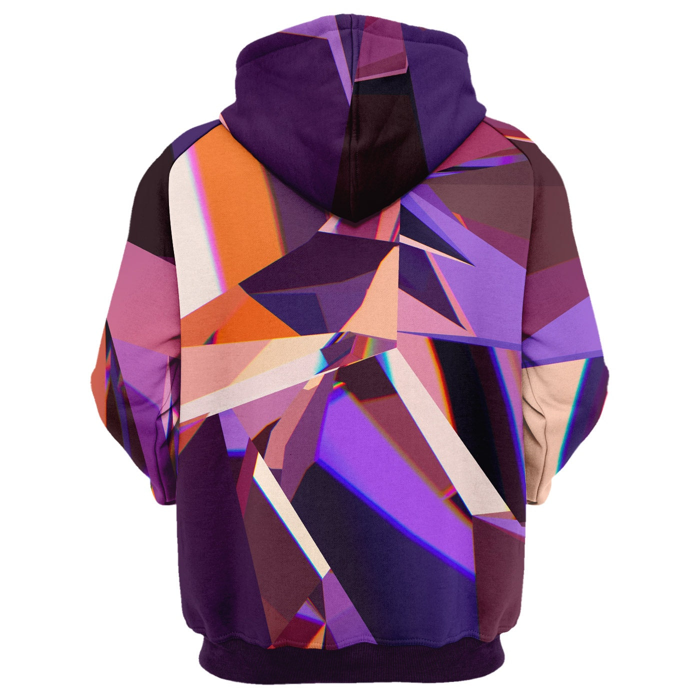 Abstract Purple Crystal Hoodie