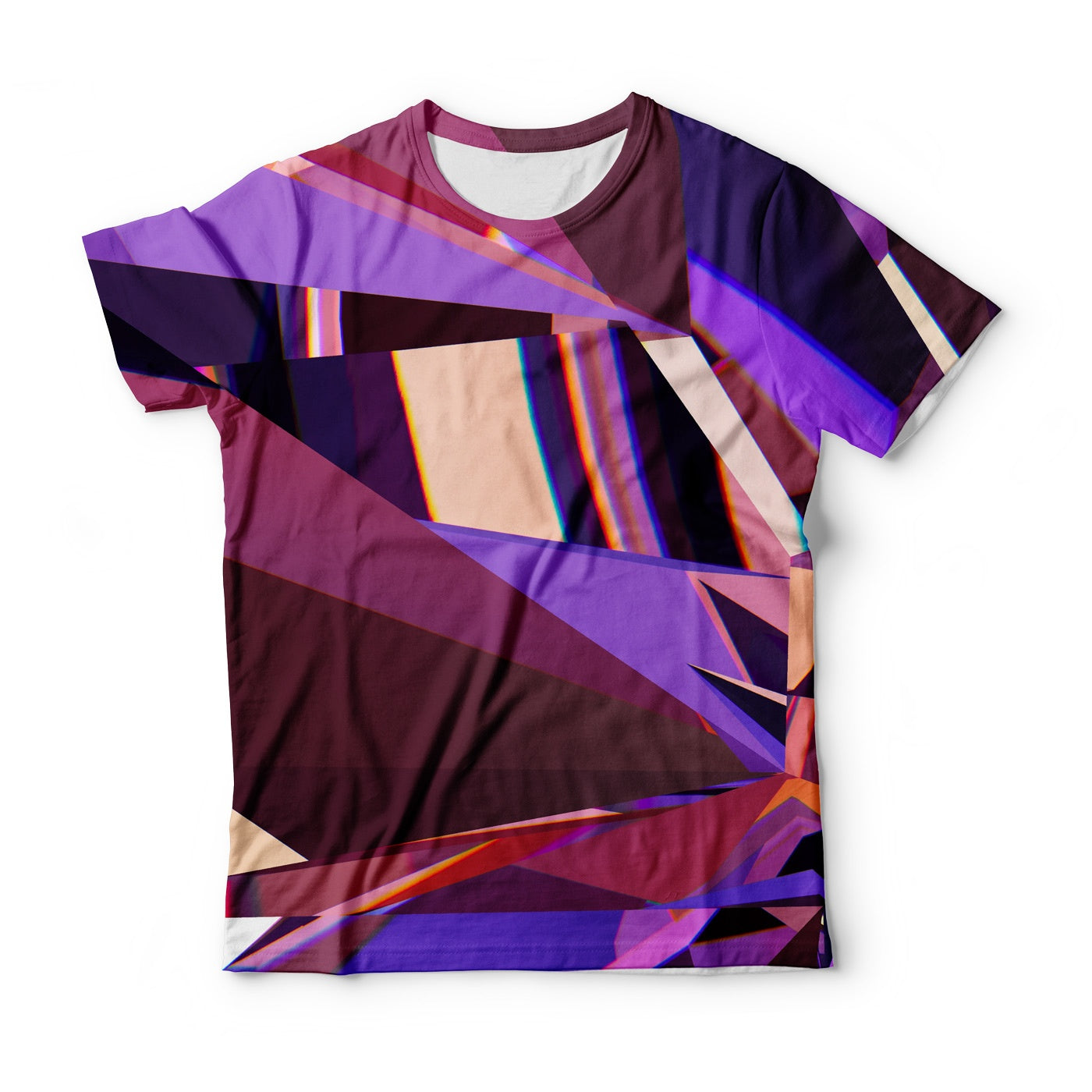 Abstract Purple Crystal T-Shirt