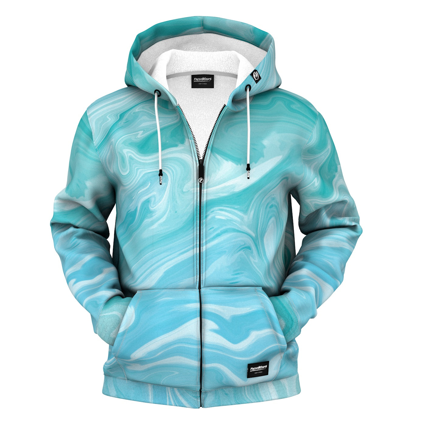 Acrylic Zip Up Hoodie