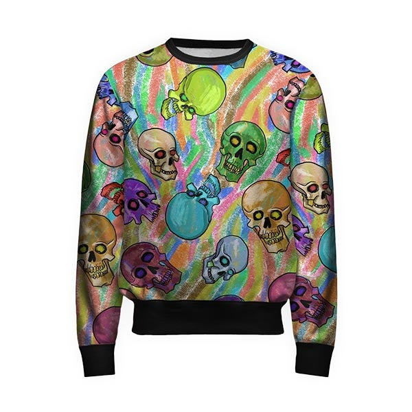 Crayon Skulls Sweatshirt