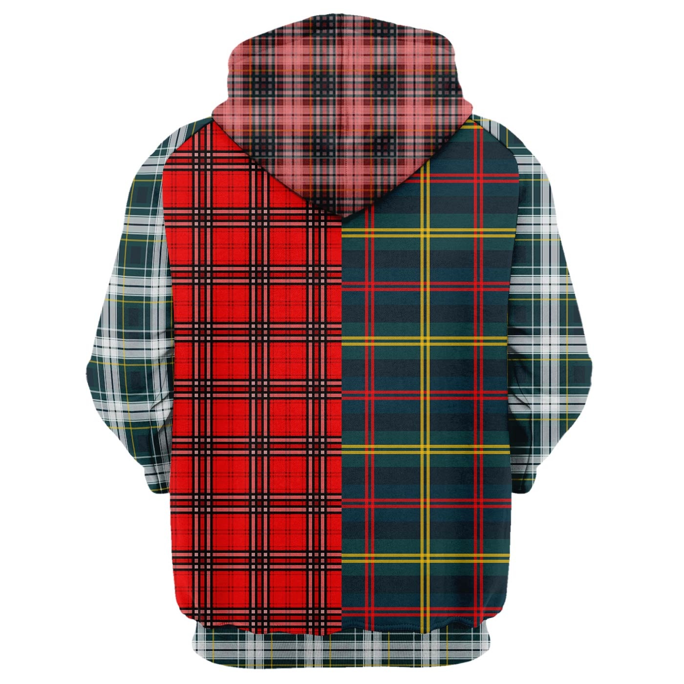 Plaid Combined Hoodie