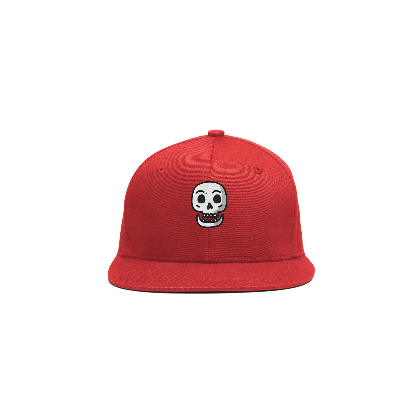 Embroidered Simple Skull Cap