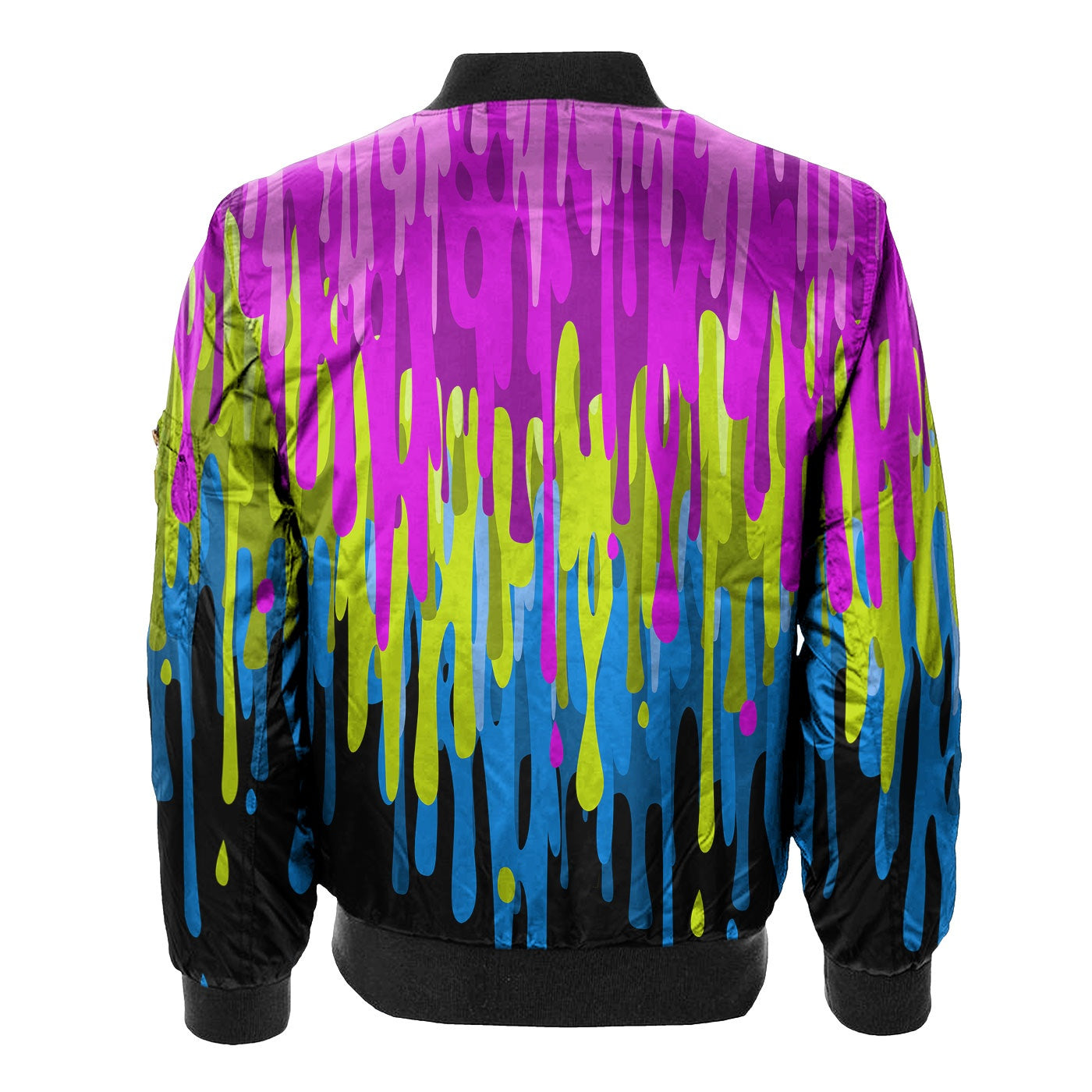 Dripping Paint Bomber Jacket