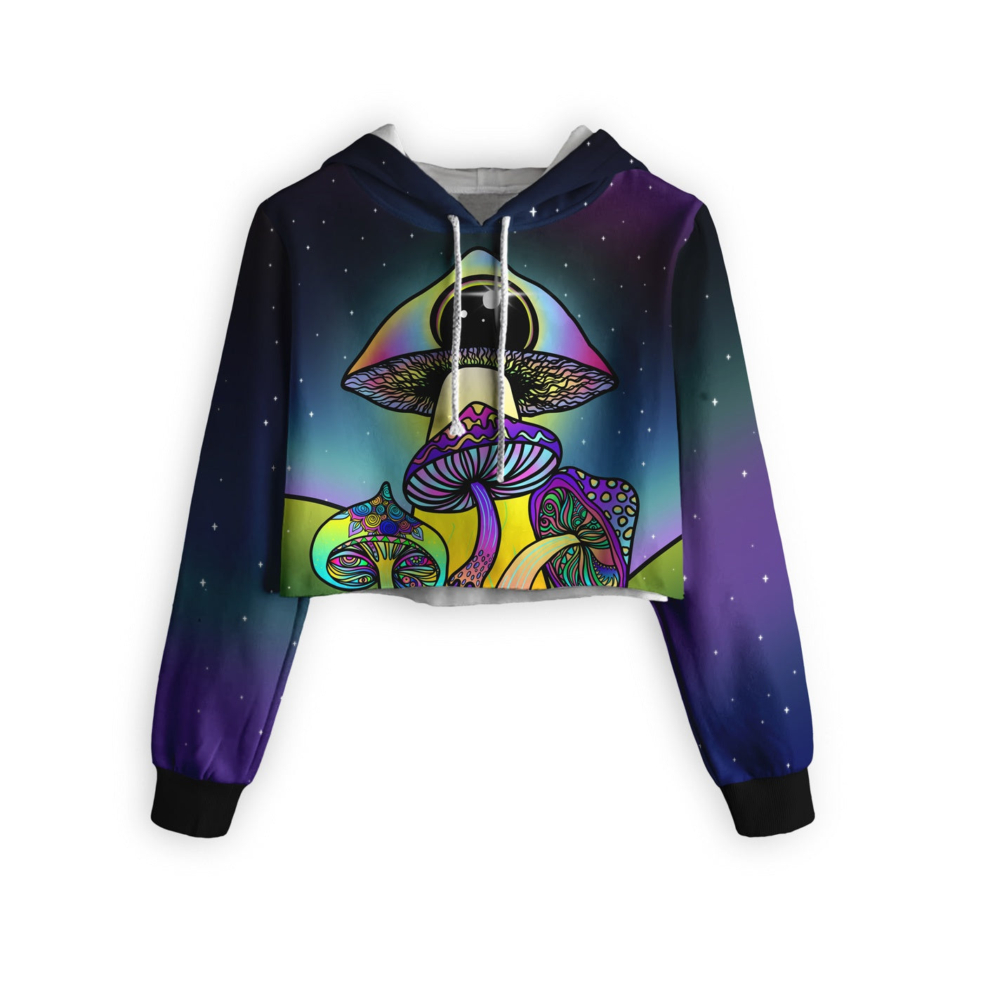 Psychedelic Dream Cropped Hoodie
