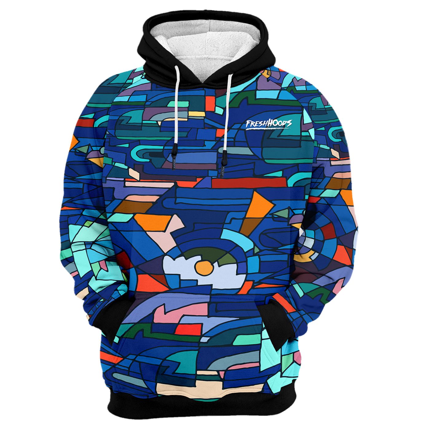 Abstract Mosaic Hoodie