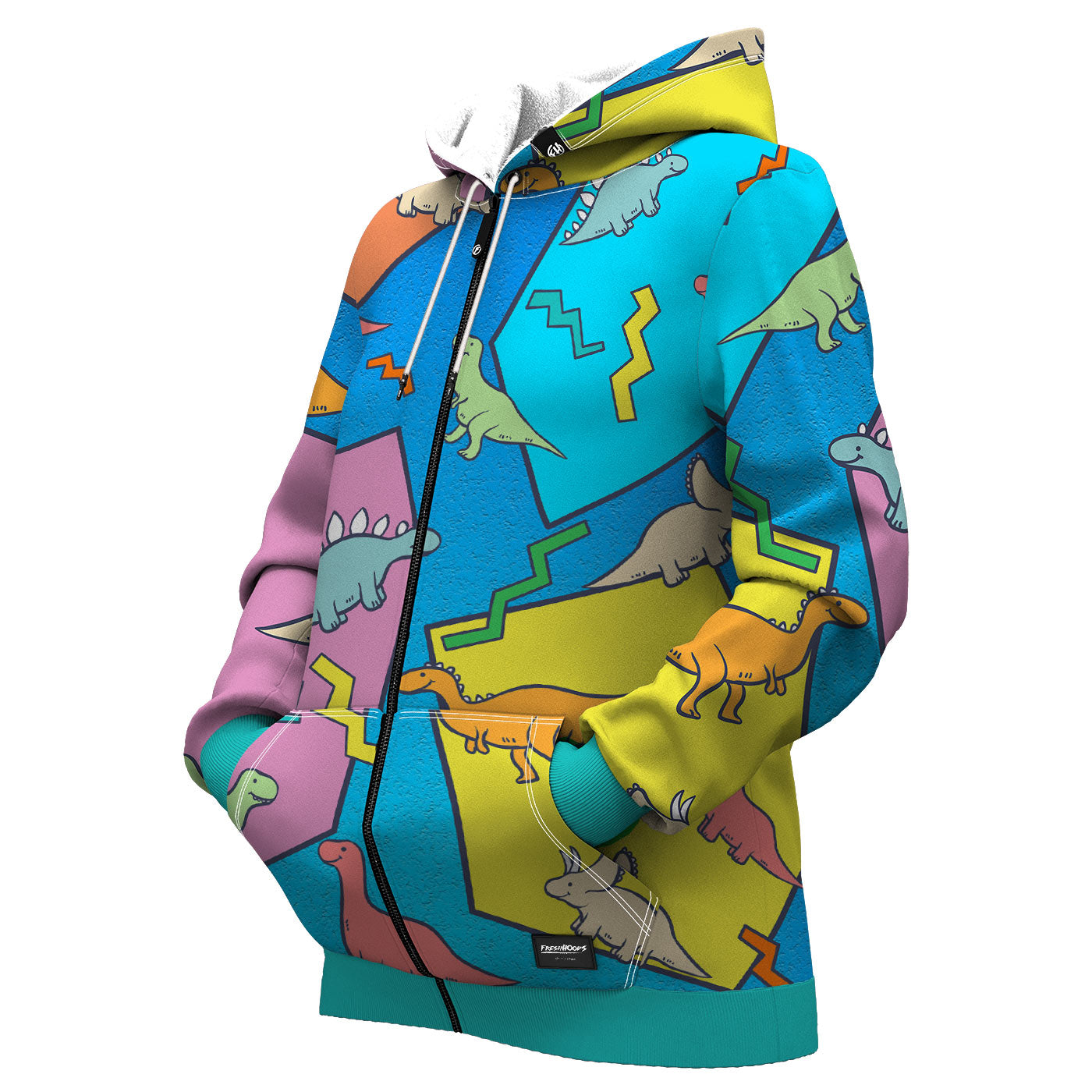 Dino Women Zip Up Hoodie