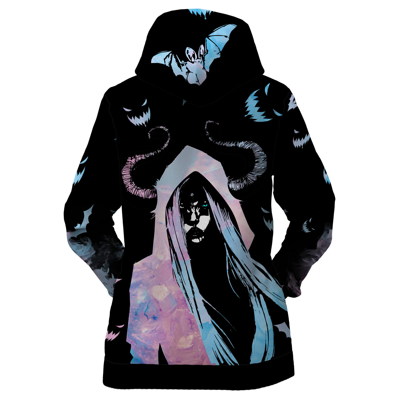 Demon Girl Women Zip Up Hoodie