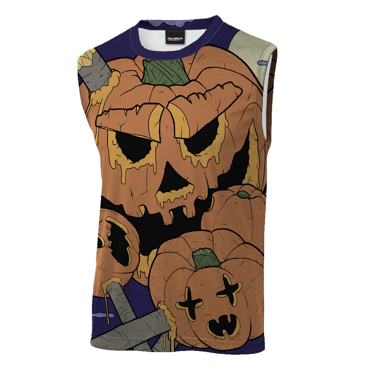 Zombie Pumpkin Sleeveless T-Shirt