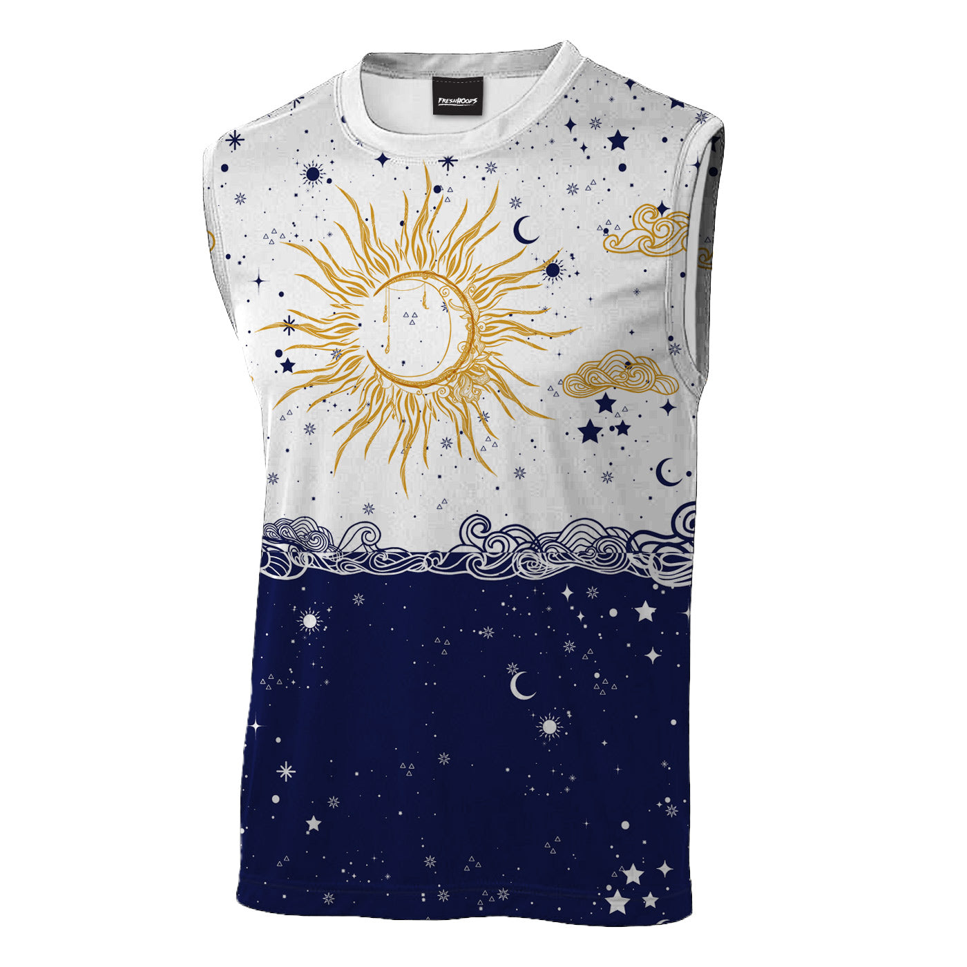 Sun and Moon Sleeveless T-Shirt