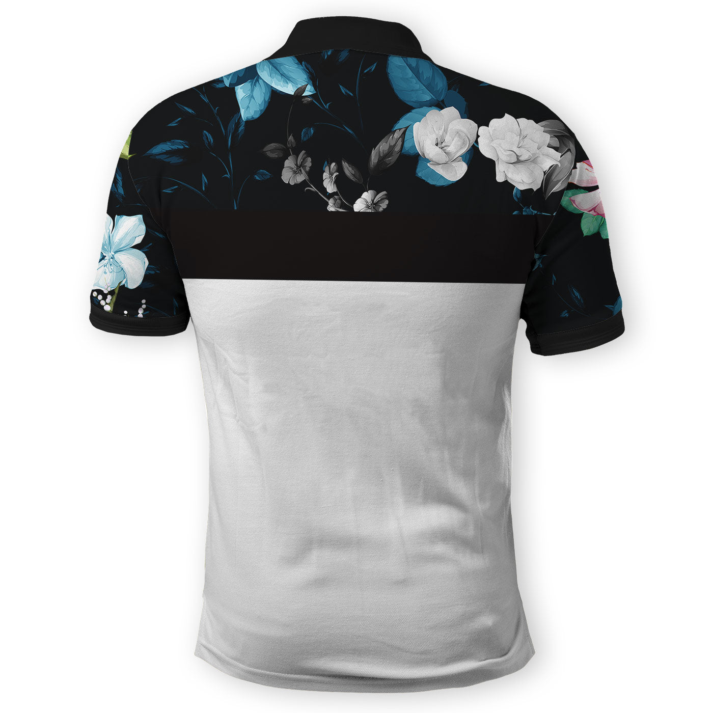 Dark Floral Polo Shirt