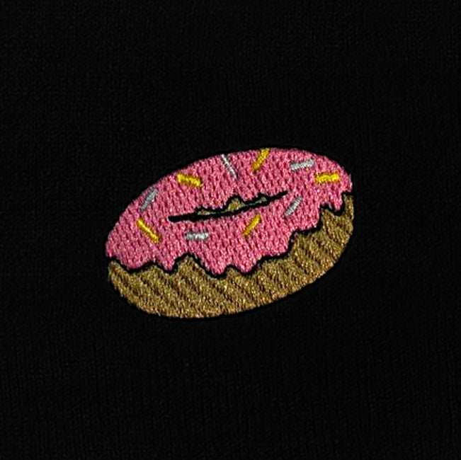 Donut Embroidered Cuffed Beanie