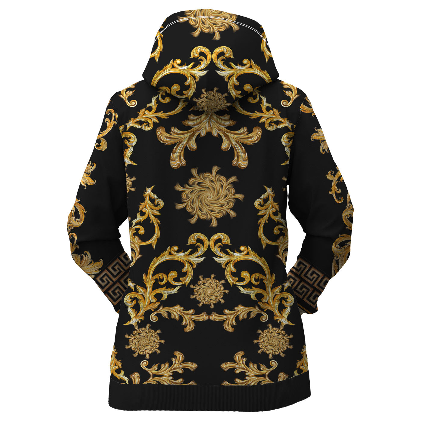 Black and discount gold womens hoodie