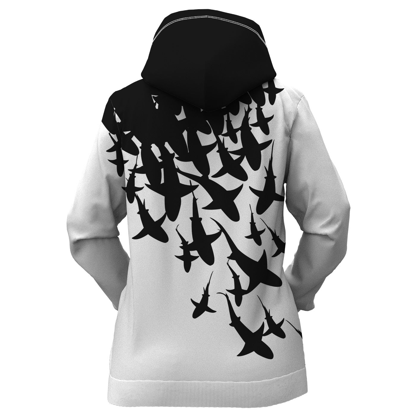 Swarm Of Sharks Women Hoodie